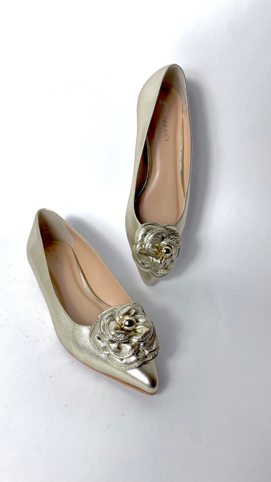 Flor Flat dorado