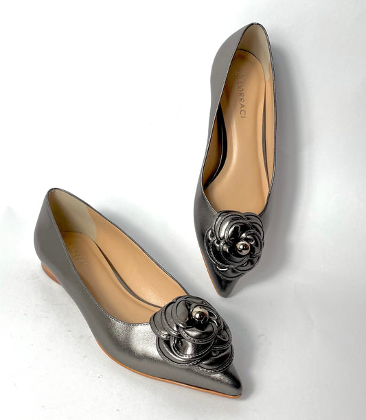 Flor Flat plata