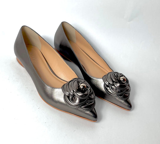 Flor Flat plata