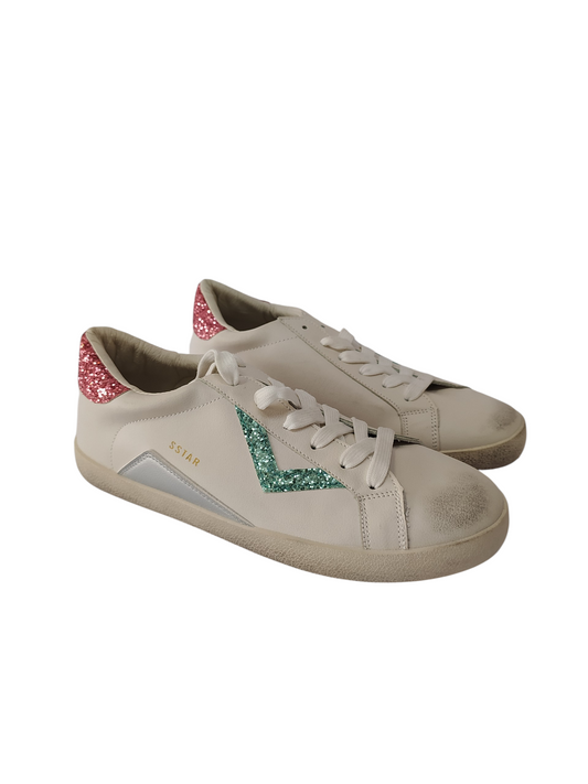 Deportivo blanco/verde/fucsia Sstar