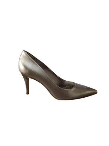 Stiletto básico plata vieja taco fino alto Lolys