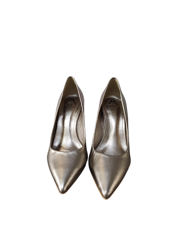 Stiletto básico plata vieja taco fino alto Lolys