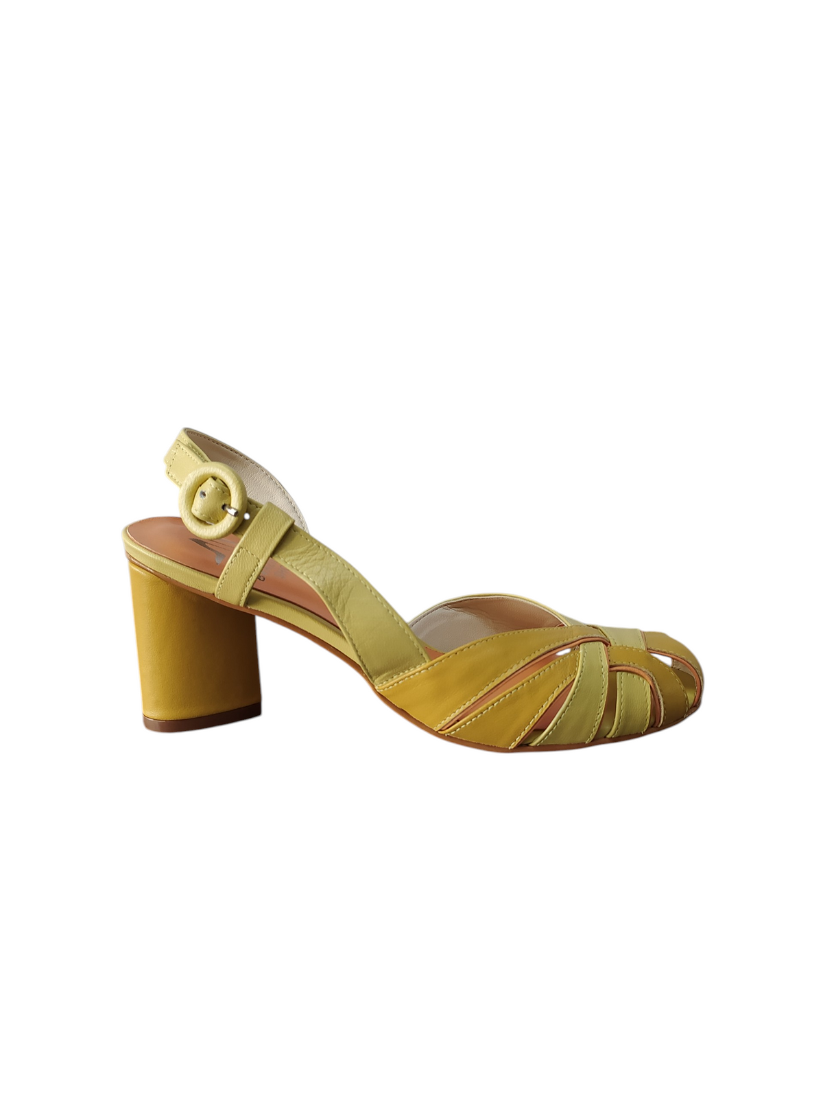 Zapato lima destalonado taco corazón medio Lolys