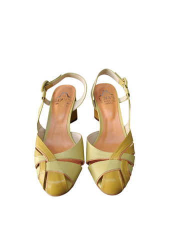 Zapato lima destalonado taco corazón medio Lolys