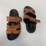 Mara Soft Leather, sandalia con tira al tobillo en color piel